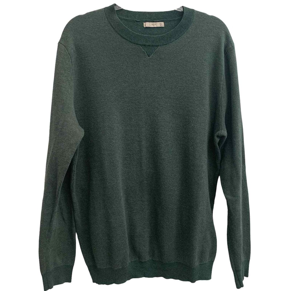 MNG Mango Man Fine KNit Cotton Sweater Sz XL